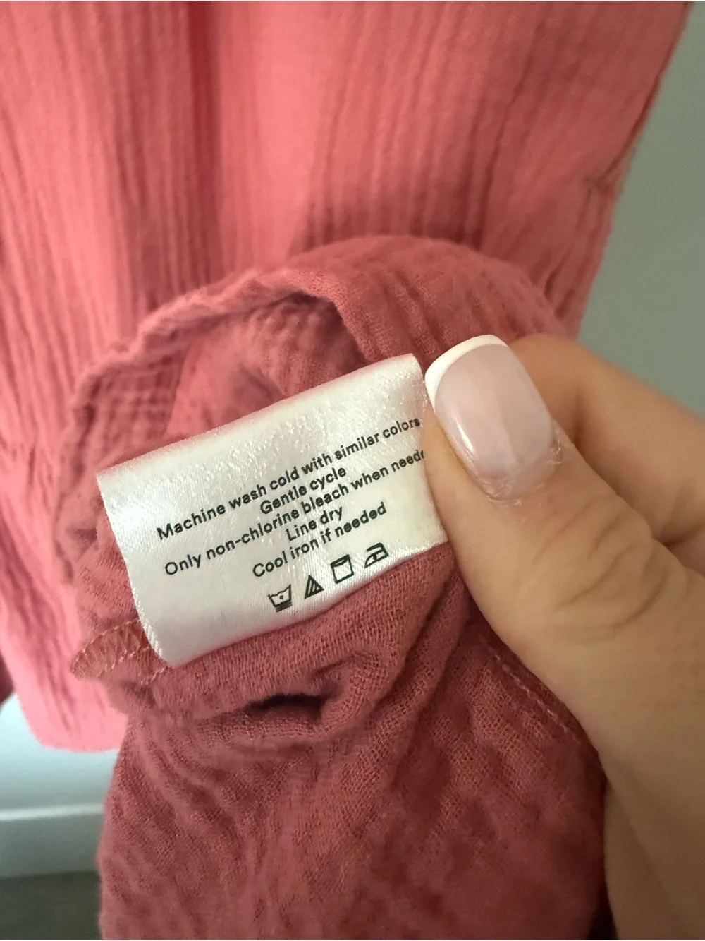 Summersalt The Going Places Gauze Midi Dress in Faded Rose Size Small